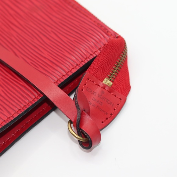 LOUIS‎ VUITTON 2002 Epi Leather Pochette Accessoires 21 Castillan Red - Picture 4 of 8